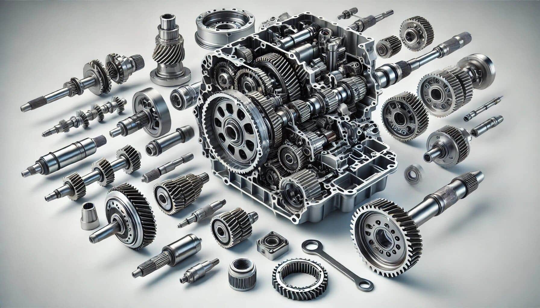 Boîte de vitesse Manuelle vs Boîte de vitesse Automatique: vue éclatée de la boîte manuelle