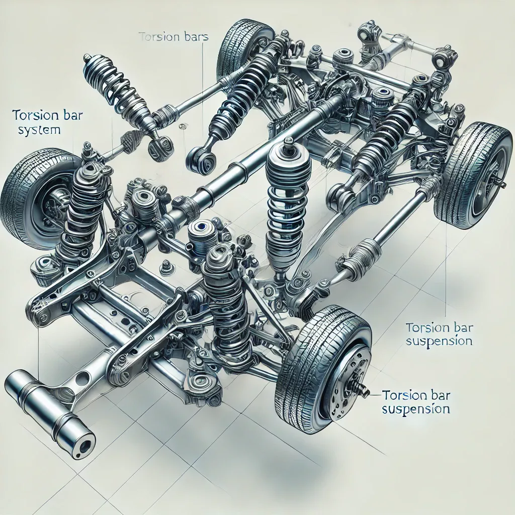 Suspension à barres de torsion